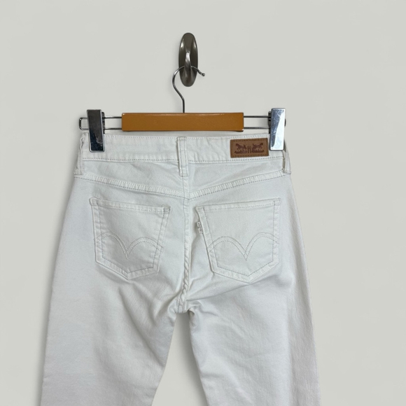 Levi's Jeans Women Size 24 White Legging Skinny Denim Highwaisted Higrise Cotton - Picture 8 of 13